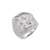 Letter P Size 10 Moissanite Ring